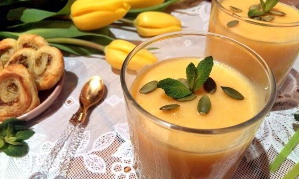 Рецепт молочно-тыквенного кисель