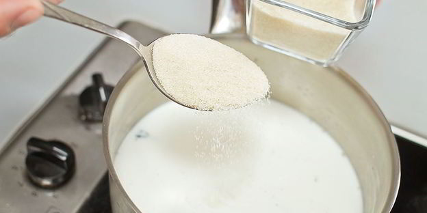 молочный кисель с ванилью