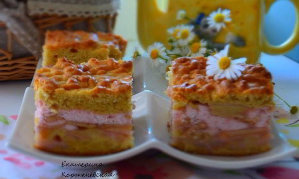 Рецепт пляцка яблоки под кисельным небом