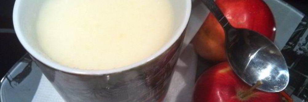 Яблочно-молочный кисель