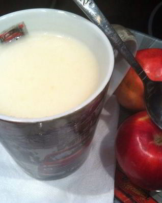 Яблочно-молочный кисель