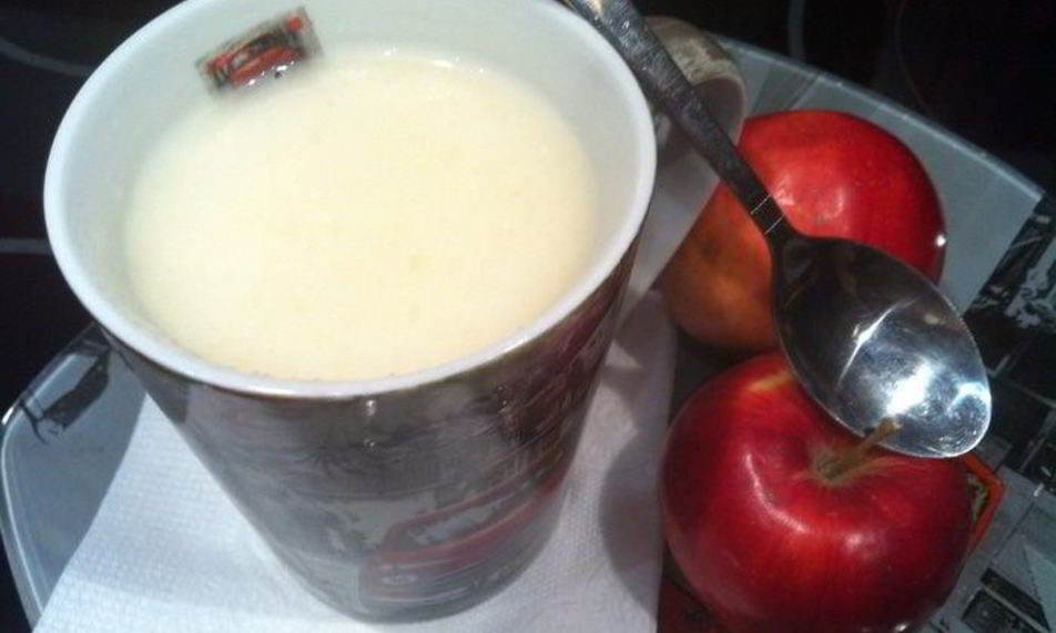 Рецепт яблочно-молочного кисель