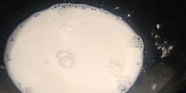 яблочно-молочный кисель