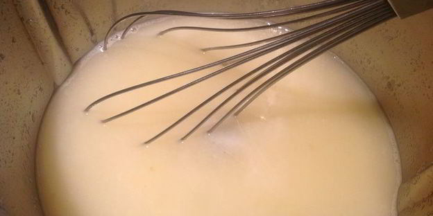 яблочно-молочный кисель