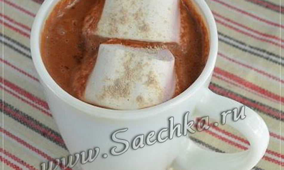 Рецепт горячего шоколада с кофе
