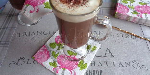 кофе мокко с горьким шоколадом