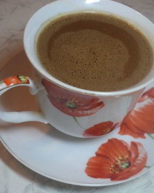 Кофе Сказка с черным шоколадом и сливками