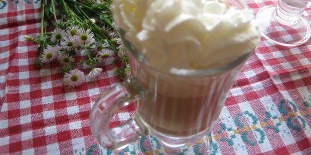 кофейно-вишневый коктейль утреннее наслаждение