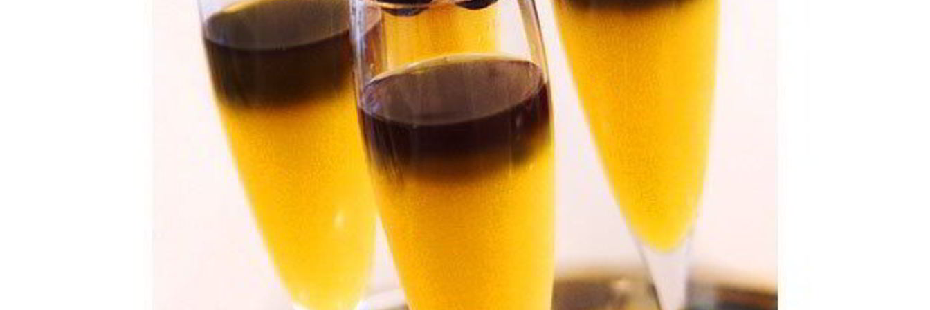 Коктейль Гоблинская мимоза на Хэллоуин