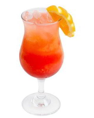 Газированный клюквенный чай с водкой