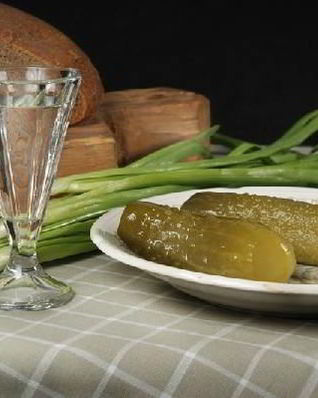 Огурцы на зиму с водкой