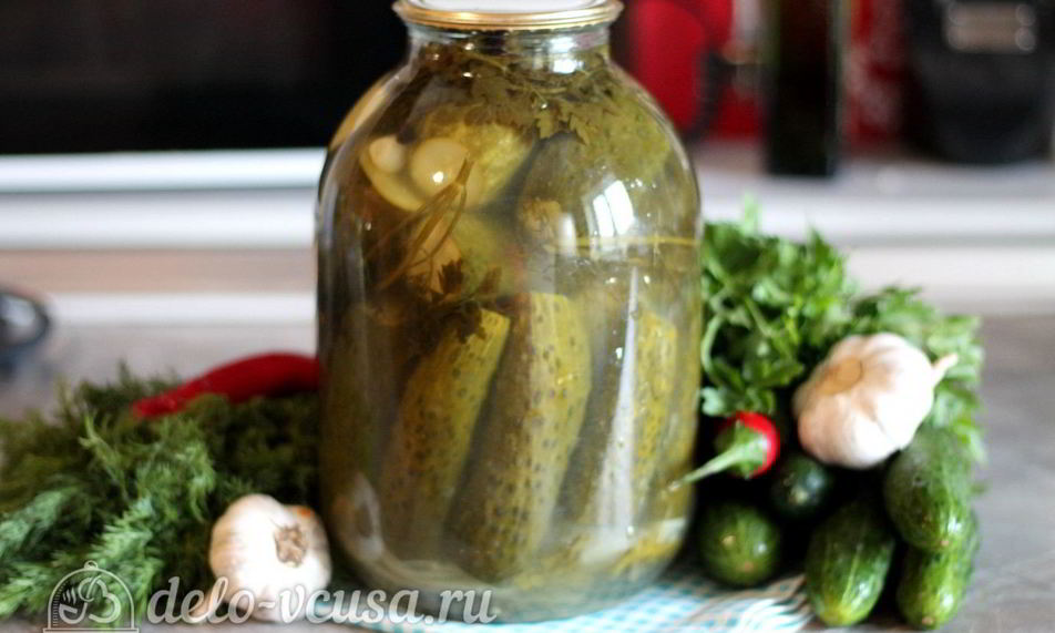 Рецепт соленых огурцов с водкой