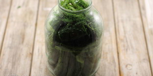 соленые огурцы с водкой