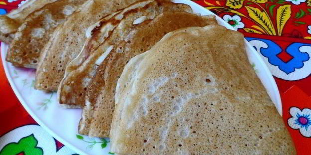 заварные блинчики с водкой