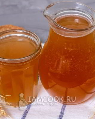 Домашний хлебный квас с дрожжами