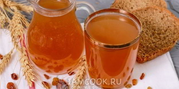 хлебный квас из березового сока