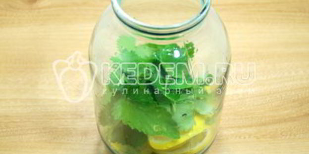 домашний лимонад с лимоном и мятой