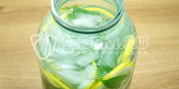 домашний лимонад с лимоном и мятой