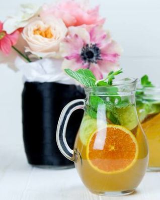 Домашний лимонад с мятой и огурцом