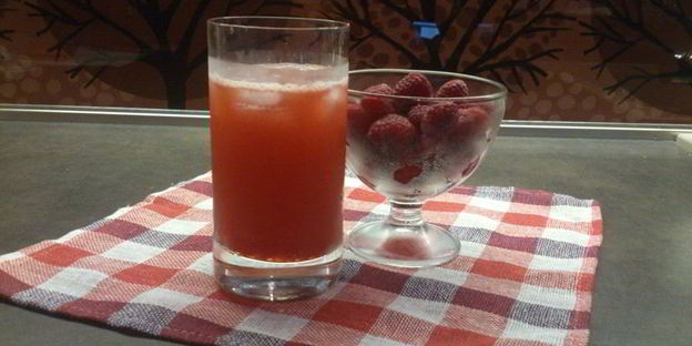 домашний малиновый лимонад