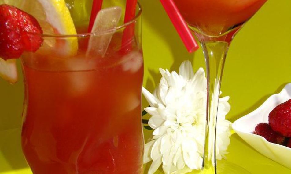 Рецепт имбирно-клубничного лимонад