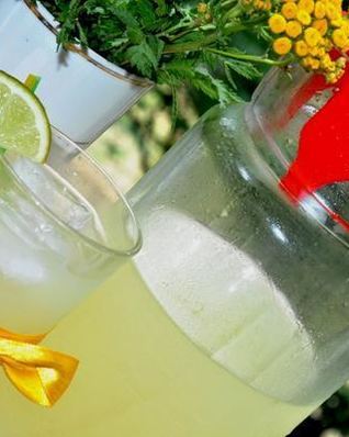 Имбирный лимонад с мятой