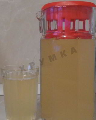 Имбирный лимонад с яблоками и лимонами