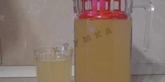 имбирный лимонад с яблоками и лимонами