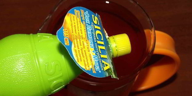 клубничный лимонад с базиликом