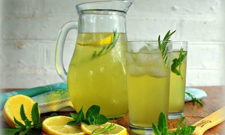 Рецепт лимонада из тархуна, лимона и мяты