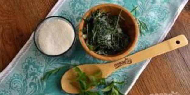 лимонад из тархуна, лимона и мяты