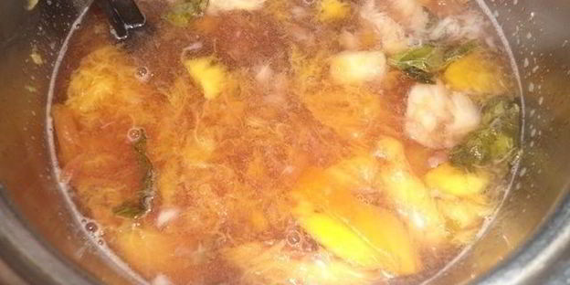 лимонад персик-базилик