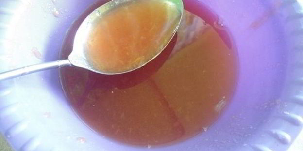 лимонад персик-базилик