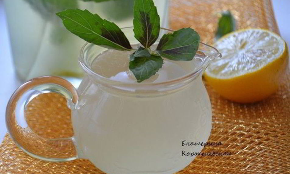 Рецепт лимонада с базиликом и душистым перцем