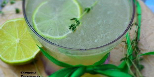 лимонад с тимьяном и лаймом