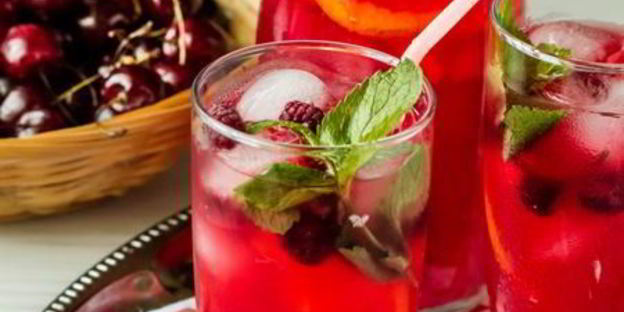 малиновый лимонад с лимончелло