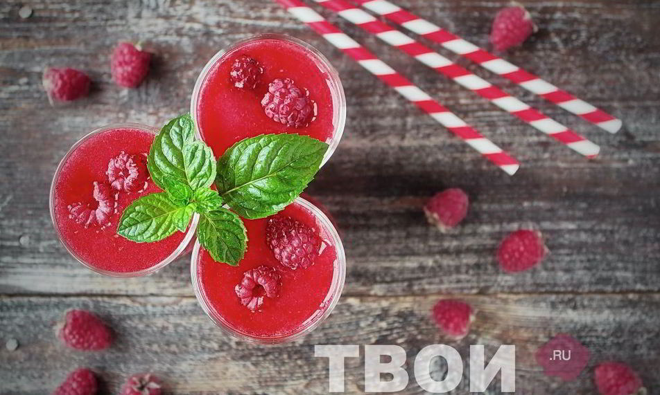 Рецепт малинового лимонада