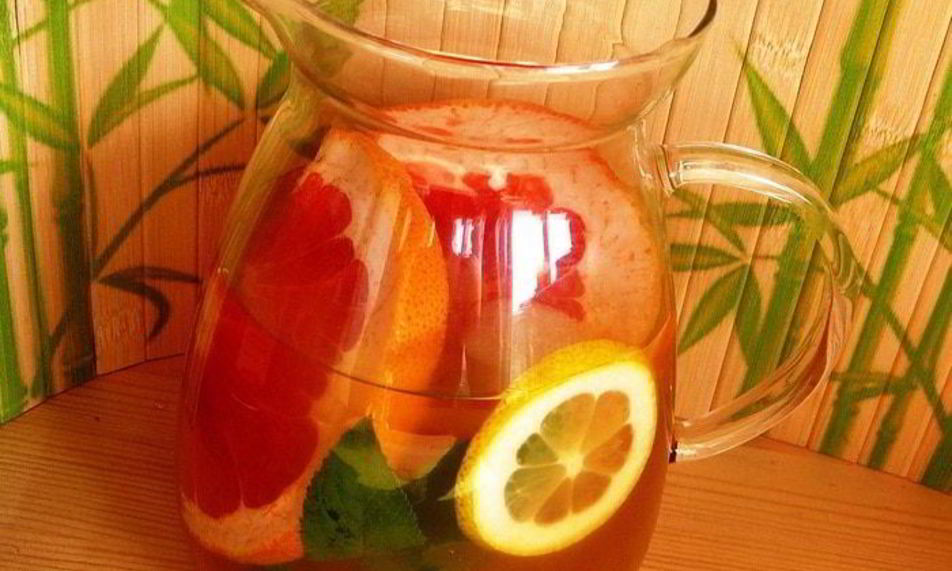 Рецепт цитрусового лимонада ны основе зеленого чей