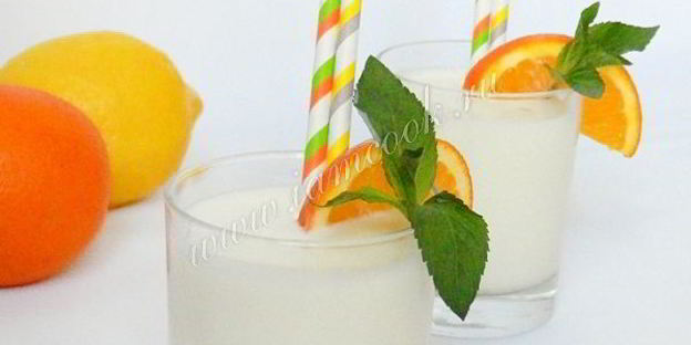 коктейль из молока с ананасовым соком