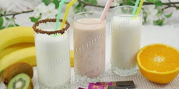 молочный коктейль с мороженым