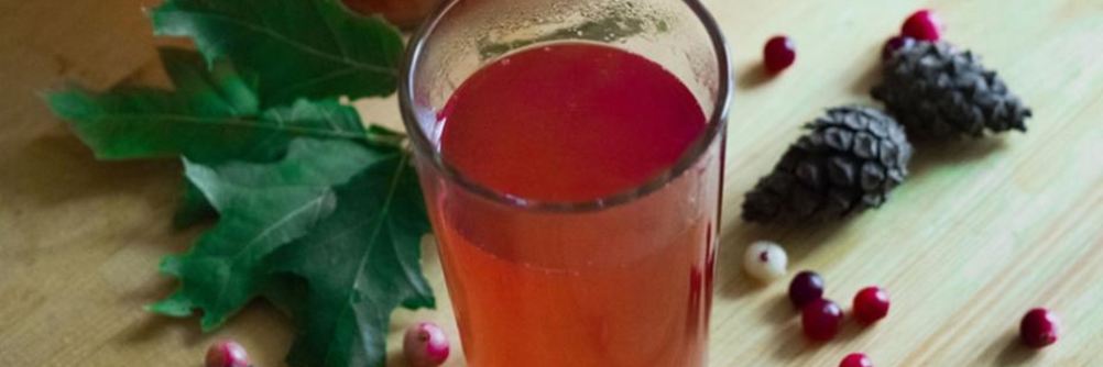 Домашний клюквенный морс