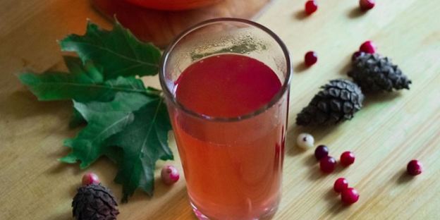 домашний клюквенный морс