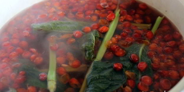 калиновый морс с мятой