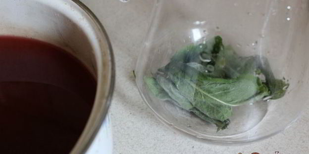 калиновый морс с мятой