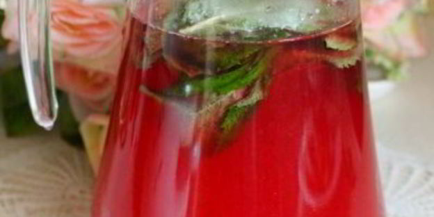 калиновый морс с мятой