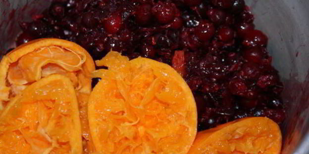 клюквенно-мандариновый морс