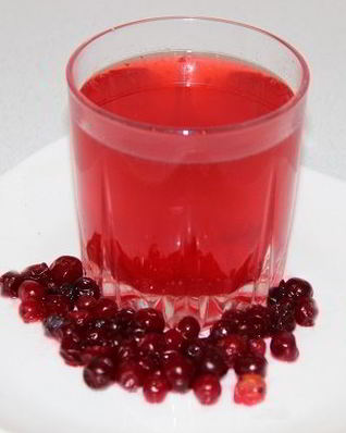 Клюквенный морс из замороженной клюквы