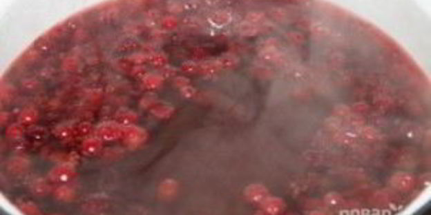 клюквенный морс из замороженной клюквы