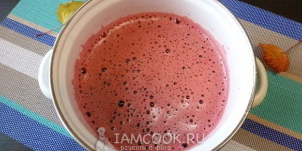 морс из черноплодной рябины