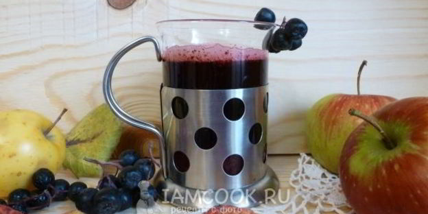 морс из черноплодной рябины